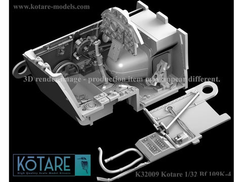 Kotare Messerschmitt Bf 109K-4 1/32 plastikinis surenkamas modelis (32009)