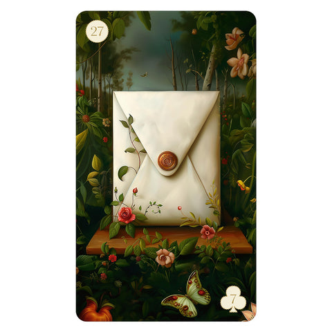 Christephania Lenormand kaladė sidabriniais kraštais, 38 kortos