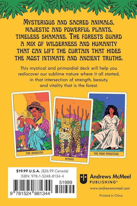 Mystical Forest taro kortos – 78 kortų Rider–Waite kaladė su anglišku vadovu