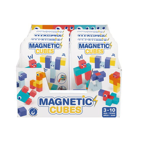 Magnetinis konstruktorius vaikams – 28 kubeliai kelioninis rinkinys dėžutėje