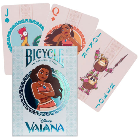 Bicycle Disney Vaiana žaidimo kortos – pokerio dydis, kolekcinė kaladė