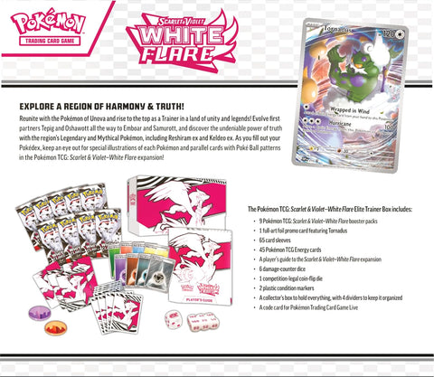 Pokémon TCG White Flare Elite Trainer Box (ETB) – Scarlet & Violet (anglų k.)