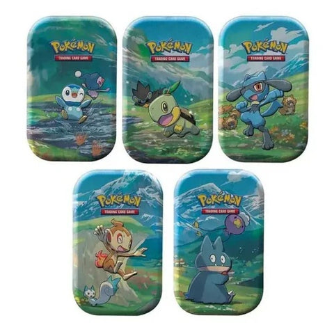 Pokémon TCG Sword & Shield Sinnoh Stars Mini Tin – 2 boosteriai, moneta