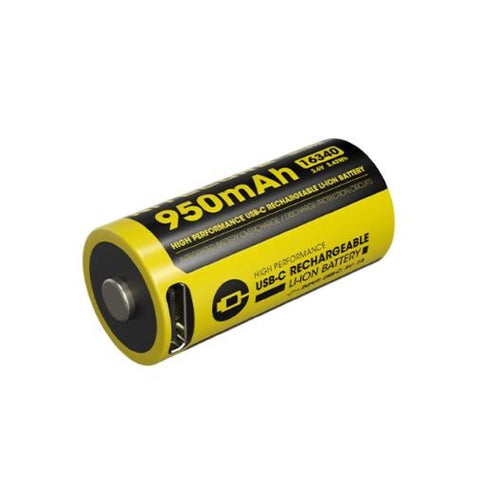 Nitecore NL169R 16340 USB-C ličio baterija 950mAh