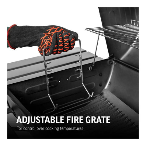 Lauko anglinė kepsninė su ketaus grotelėmis ir BBQ rūkymu