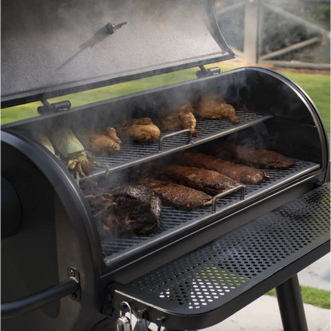 Lauko anglinė kepsninė rūkykla Char-Griller Grand Champ, Texas stilius