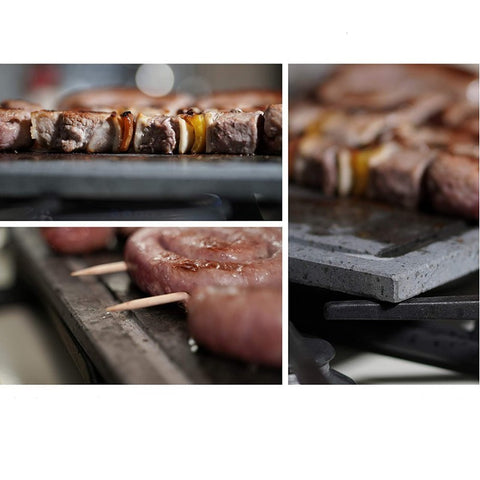 Lavos akmuo kepsniams su kojelėmis 60x40 cm, griliui ir orkaitei