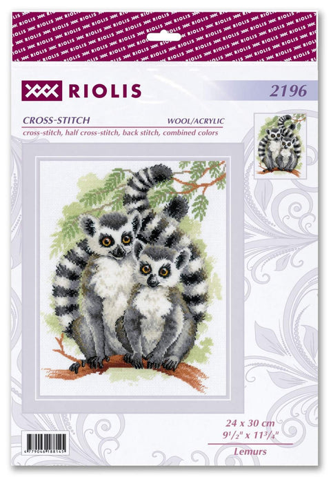 RIOLIS: Lemurs. Siuvinėjimo rinkinys iš RIOLIS Nr.: 2196 - HOBI.LT 🇱🇹