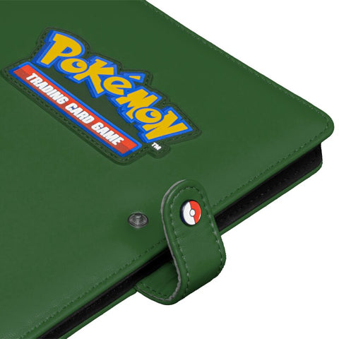 Pokémon Premium 4 kišenių segtuvas kortelėms 160 vnt, žalias, užsegamas