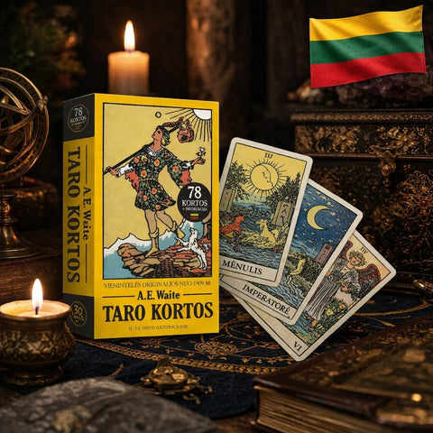 Rider–Waite Taro kortos LIETUVIŠKAI! 🇱🇹 + Gidas pradedantiesiems