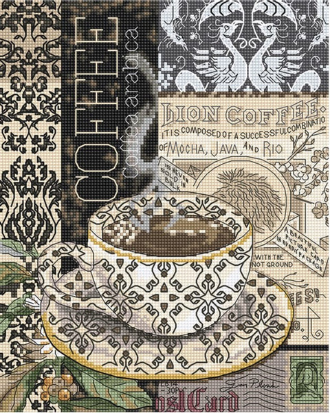 Siuvinėjimo rinkinys Lion Coffee B SLETI993