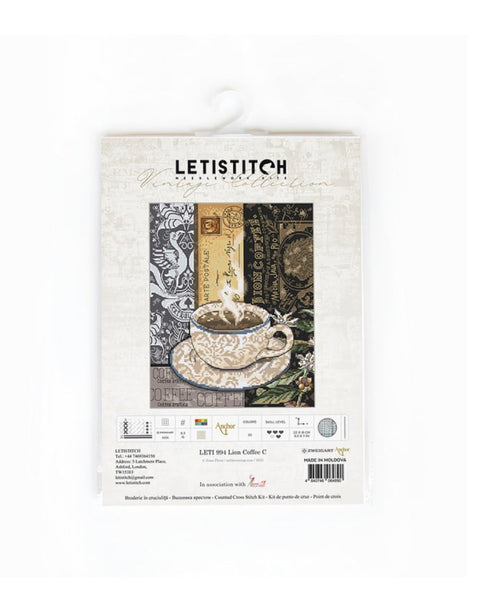 Siuvinėjimo rinkinys Lion Coffee C SLETI994