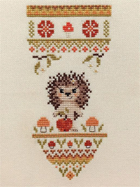 Siuvinėjimo kryželiu rinkinys Mažasis ežiukas NeoCraft, 9x18 cm