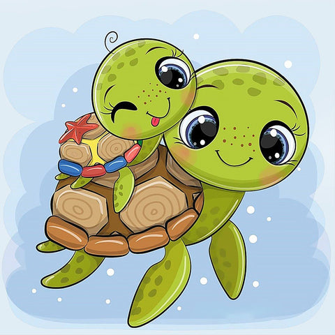 Crafting Spark: Little Turtles 20х20 Deimantinio Paveikslo komplektas Cs2536 - HOBI.LT 🇱🇹