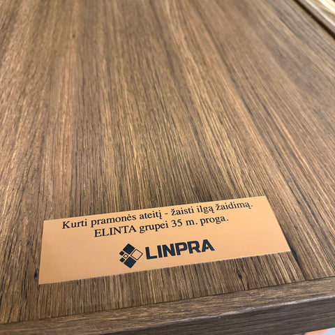 Išgraviruok vardą logotipą ar palinkėjimą ant METALINĖS LENTELĖS