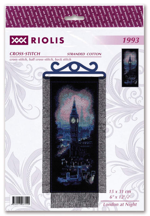 RIOLIS: London at Night Siuvinėjimo rinkinys iš RIOLIS Nr.: 1993 - HOBI.LT 🇱🇹