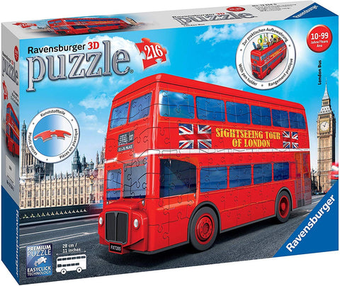 Ravensburger: London Bus - 3D dėlionė - HOBI.LT 🇱🇹