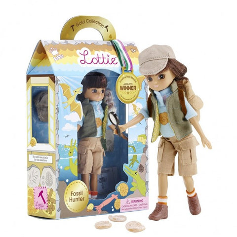 Lottie lėlė Archeologė – 18 cm, su kuprine ir kasinėjimo įrankiais
