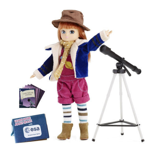 Lottie Astronomė – 18 cm lėlė su teleskopu, pirmoji kosmose