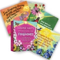 Afirmacijų kortelių rinkinys „Louise Hay’s Forgiveness“ — spalvotas 12 kortų dėžutės komplektas su atleidimo tekstais ir Kat Gottlieb iliustracijomis