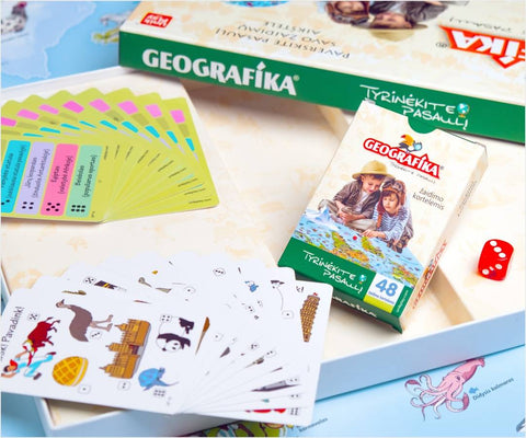 Edukacinis stalo žaidimas Geografika Tyrinėk pasaulį, lietuvių kalba