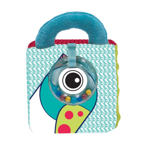 LUDI sensorinis veiklos kubas Džiunglės kūdikiams – barškutis, kramtukas