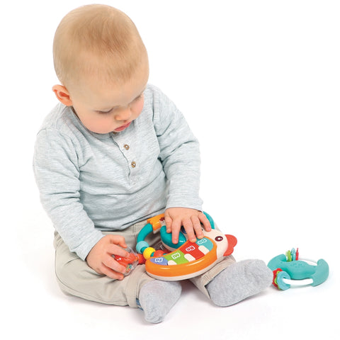LUDI muzikinis rinkinys kūdikiams: tukano pianinas + 2 barškučiai