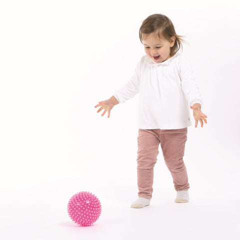 LUDI spygliuotas sensorinis masažinis kamuolys kūdikiams, 16 cm (nuo 6 mėn.)