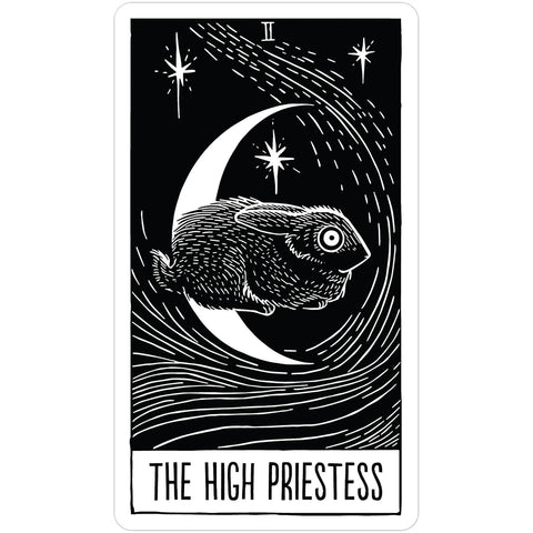 Star String Tarot taro kortos – juodai baltos gamtos ir kosmoso kaladė