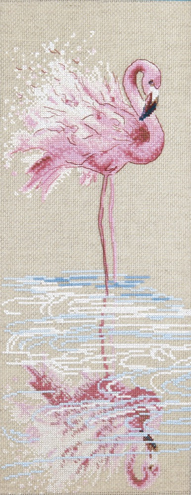 Siuvinėjimo kryželiu rinkinys „Prie vandens“, Aida 14, Madeira, 16,5×42 cm