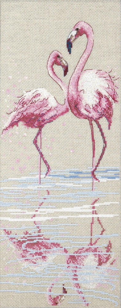 Siuvinėjimo kryželiu rinkinys „Prie vandens“, Aida 14, 15 spalvų, 16,5×42 cm