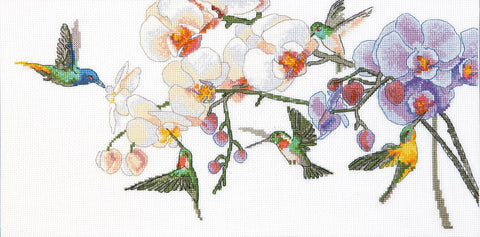 Siuvinėjimo kryželiu rinkinys Tropikų kvapas, Aida 14, 31 sp., 40×20 cm