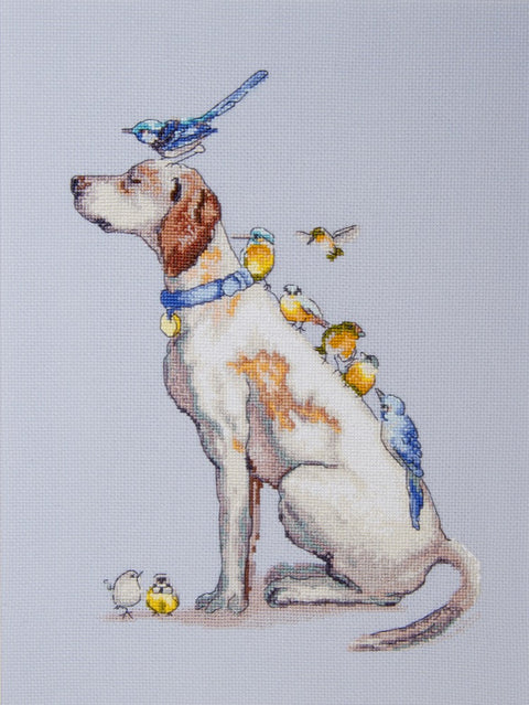 Siuvinėjimo kryželiu rinkinys „Gynėjas“ Aida 16, Madeira 27 sp., 23,5×32 cm