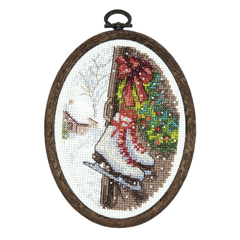 Siuvinėjimo kryželiu rinkinys „Pasiruošimas šventėms“, Aida 14, 10×13,5 cm