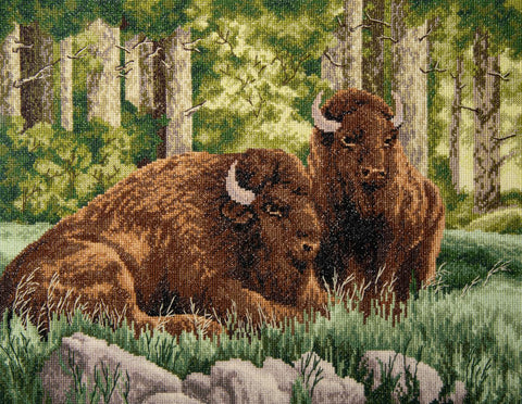 Siuvinėjimo kryželiu rinkinys Stumbras, Aida 14, 38,5×30 cm