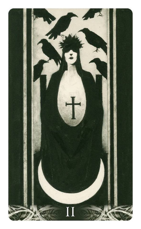 Murder of Crows Mini taro kortos – Lo Scarabeo, 78 kortų, kelioninė versija