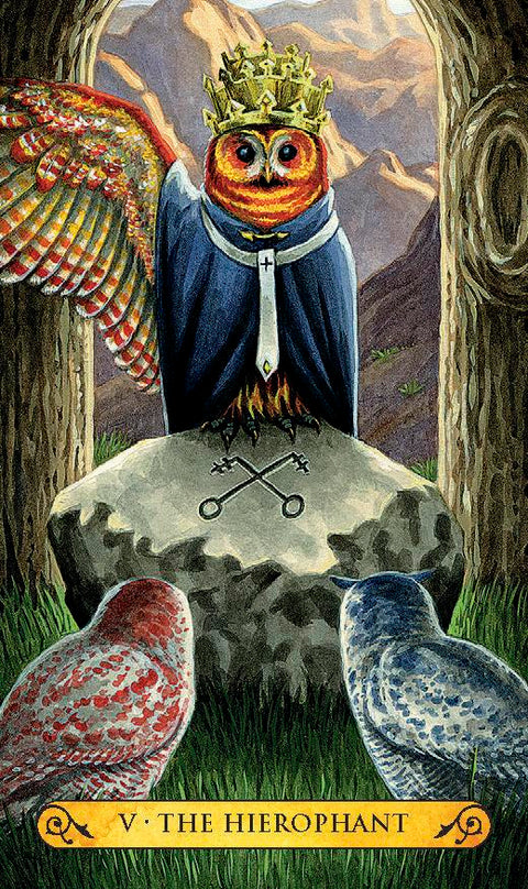 Llewellyn Tarot of the Owls mini tarot kortos – pelėdų išmintis