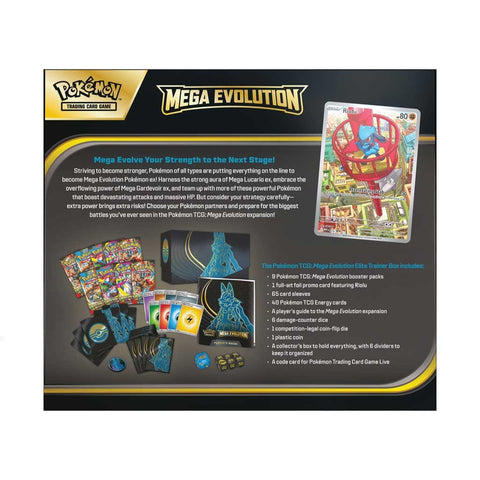 Pokémon TCG Mega Evolution Elite Trainer Box, Lucario dizainas (anglų k.)