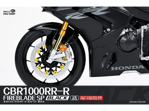 Honda CBR1000RR-R Fireblade SP Black nudažytas motociklo modelis 1/9 1405