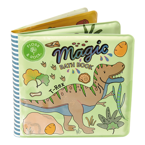 Magiška vandeniu spalvas keičianti maudymosi knygelė, Dinozauras