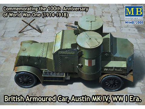 Master Box Britų šarvuotis Austin Mk IV 1/72 – Pirmasis pasaulinis karas