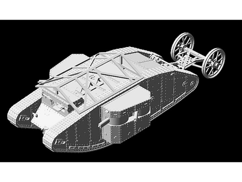 Master Box MK I „Female“ britų tankas Somme 1916, plastikinis 1/72 rinkinys