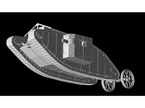 Master Box MK I „Female“ britų tankas Somme 1916, plastikinis 1/72 rinkinys