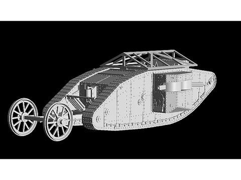Master Box MK I „Female“ britų tankas Somme 1916, plastikinis 1/72 rinkinys