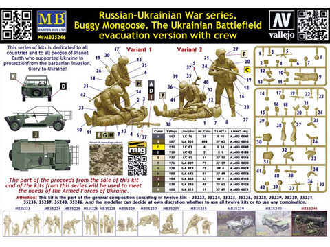 Master Box bagis Mongoose, Ukrainos evakuacijos versija, su įgula 1/35 MB35246