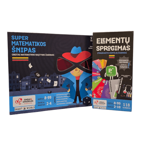 Super matematikos šnipas – greitas STEM stalo žaidimas 2–4 žaidėjams (LT)