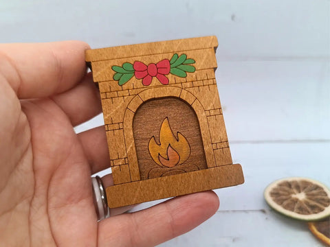 Medinis adatų dėklas „Židinys“ KF056/125