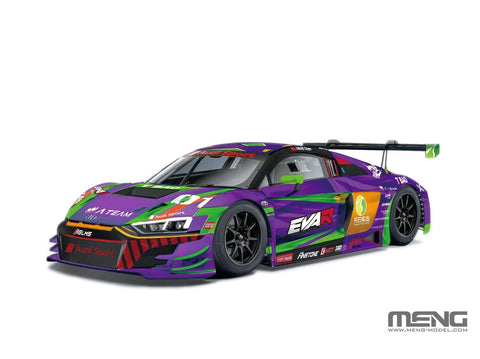Meng Audi R8 LMS EVA RT TEST TYPE-01, surenkamas modelis 1/24 (CS-008)
