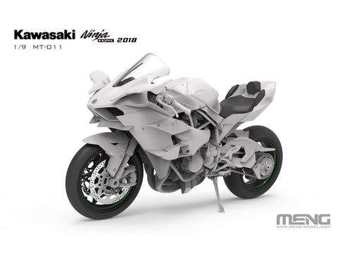 Kawasaki Ninja H2R 2018 surenkamas motociklo modelis Meng 1/9 MT-011