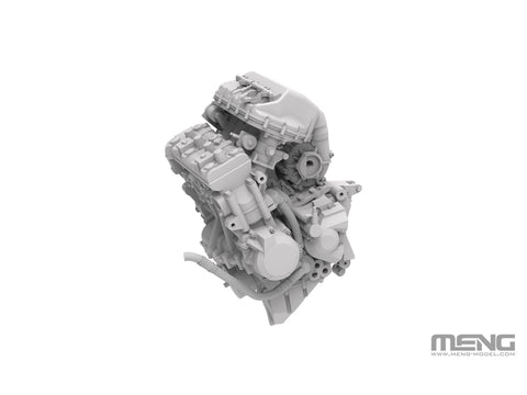 Kawasaki Ninja H2R 2018 surenkamas motociklo modelis Meng 1/9 MT-011